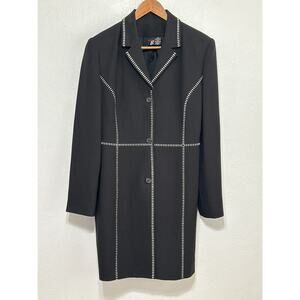 VTG Essentials G Midi Lightweight Coat 14 Black Classic City Street Style Trend